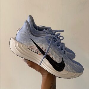 Nike ZoomX Pegasus Plus Women's Athletic Shoes - Light Blue and Black